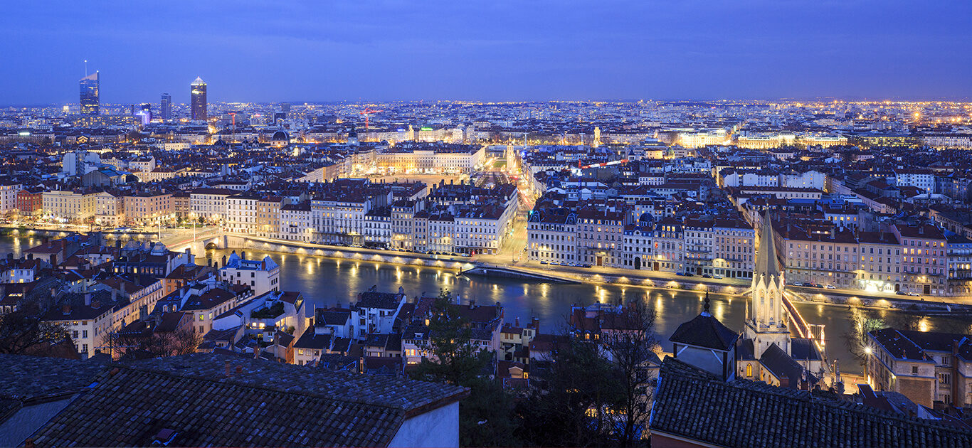 La vue depuis Villa Maïa Hôtel 5 étoiles de luxe à Lyon