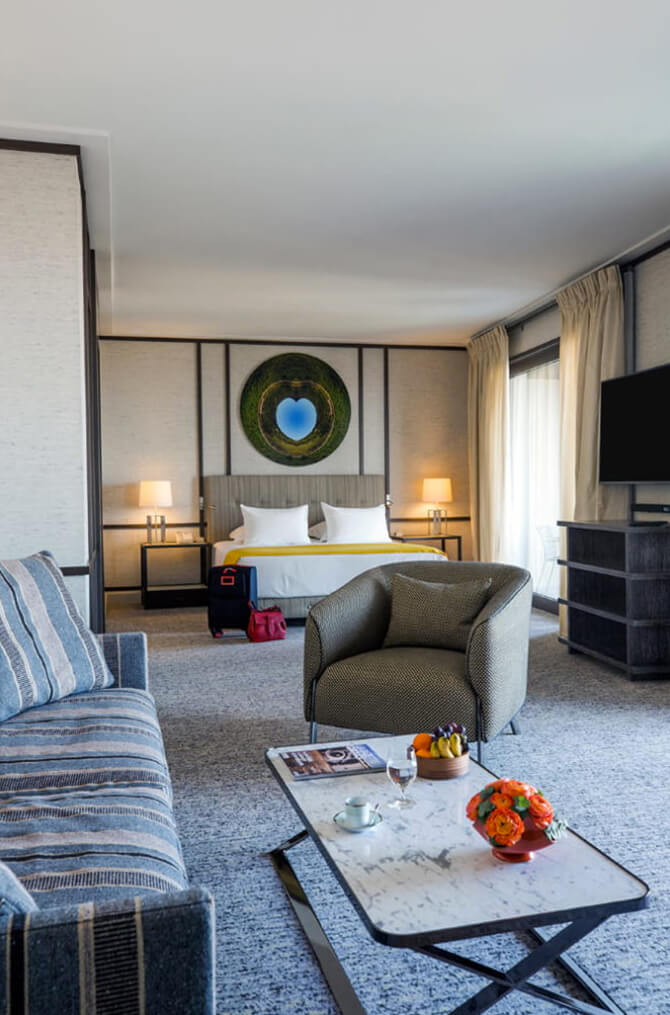 L'intérieur des suites de Villa Maïa Hôtel 5 étoiles de luxe à Lyon